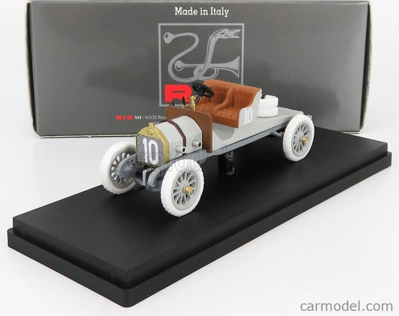 Rio-models Itala 35/40 Hp N 10 2nd Targa Florio 1906 E.graziani 1:43 Grey
