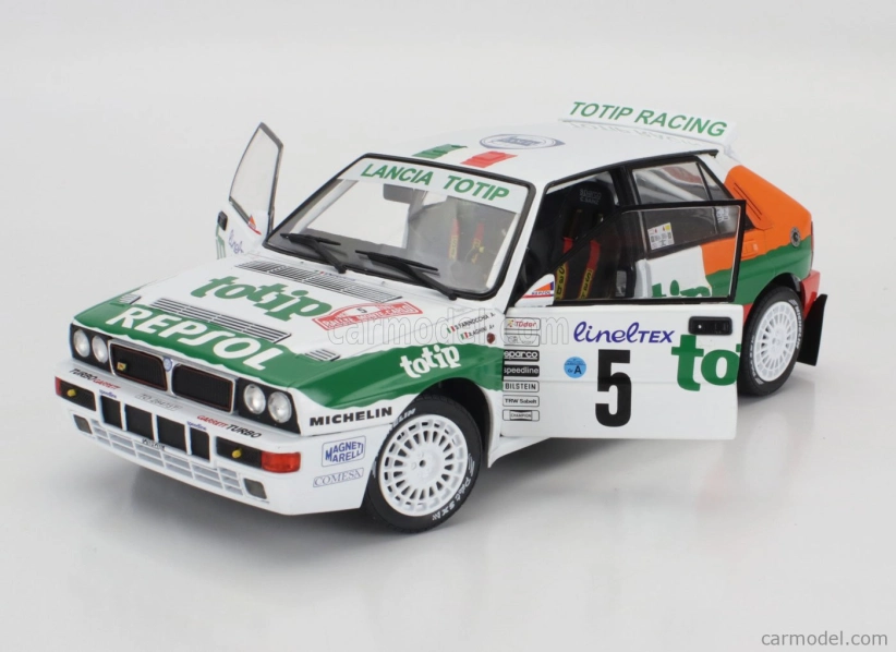 Solido Lancia Delta Hf Integrale Evo Jolly Club Totip Repsol N 5 Rally Montecarlo 1993 Andrea Aghini - Sauro Farnocchia 1:18 Bílá Oranžová Zelená