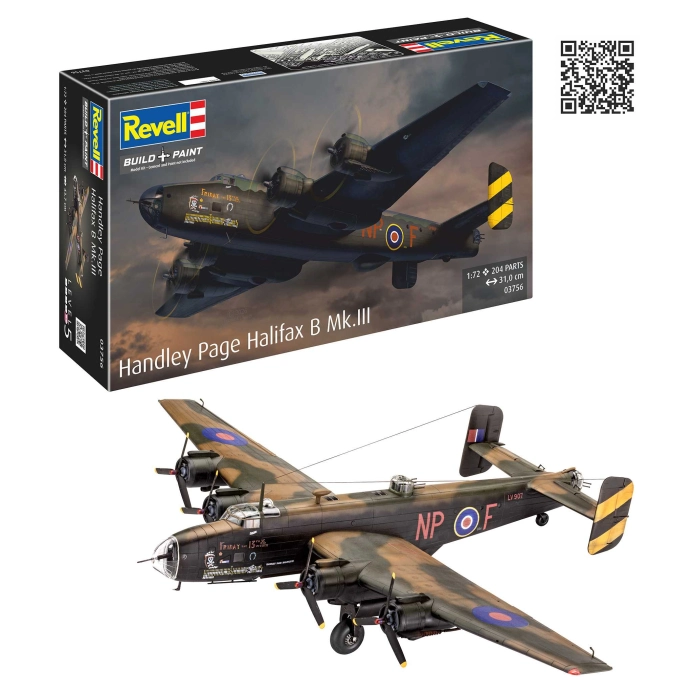 Plastic ModelKit lietadlo 03756 - Handley Page Halifax B Mk.III (1:72)