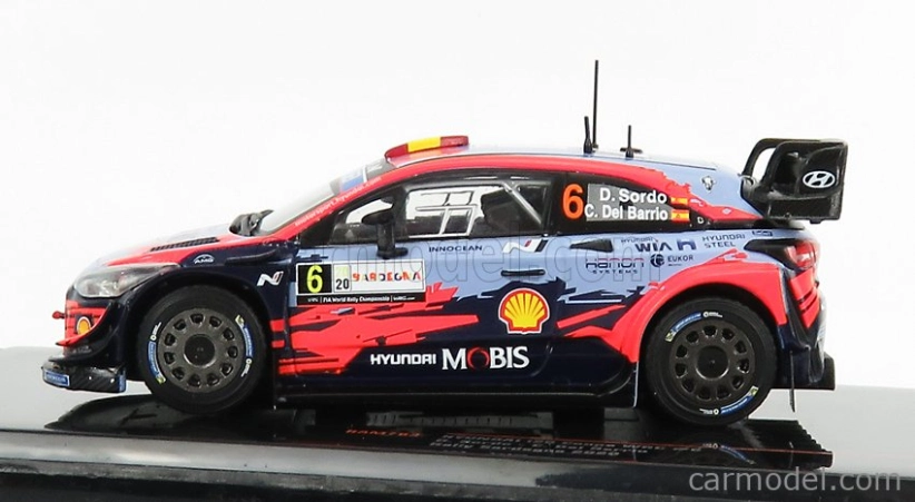 Ixo-models Hyundai I20 Coupe Wrc N 6 Rally Sardegna 2020 D.sordo - C.del Barrio 1:43 Svetlo modrá červená čierna