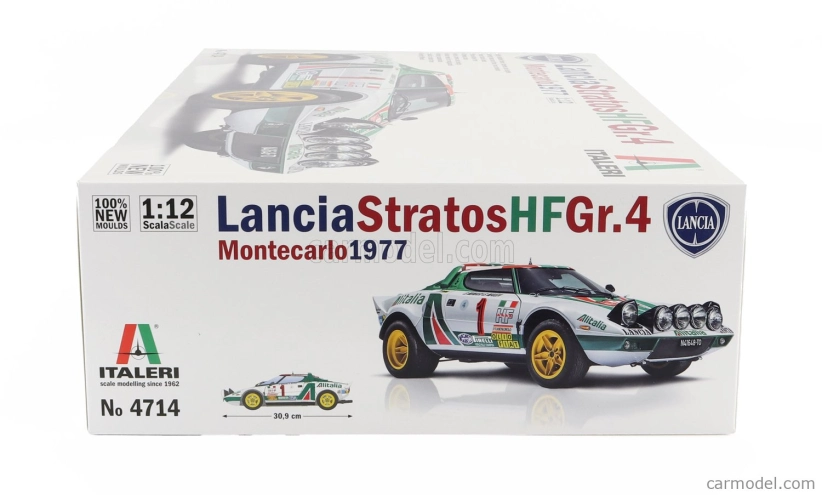 Italeri Lancia Stratos Hf Alitalia Gr.4 (nočná verzia) N 1 Winner Rally Montecarlo 1977 Sandro Munari - Silvio Maiga + Stratos Hf Street Version 1974 1:12 /