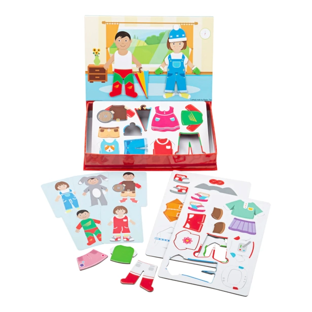 Bigjigs Toys Magnetické obliekanie puzzle šaty