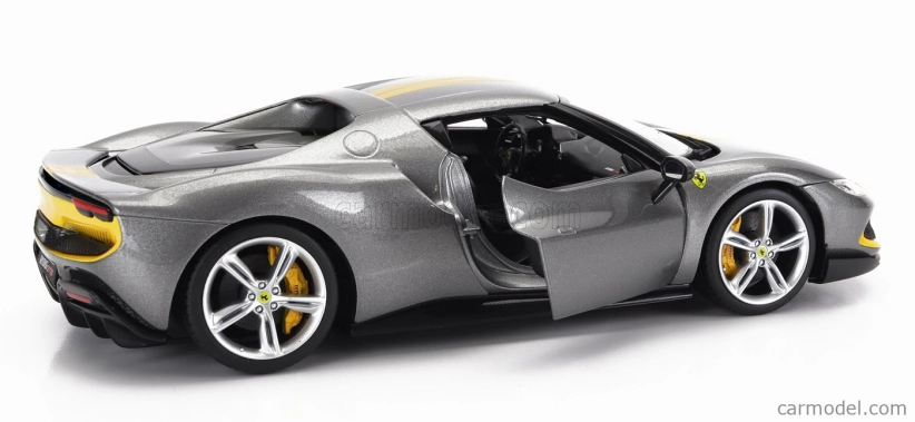 Bburago Ferrari 296 Gtb Assetto Fiorano 2022 1:18 sivo-žltá