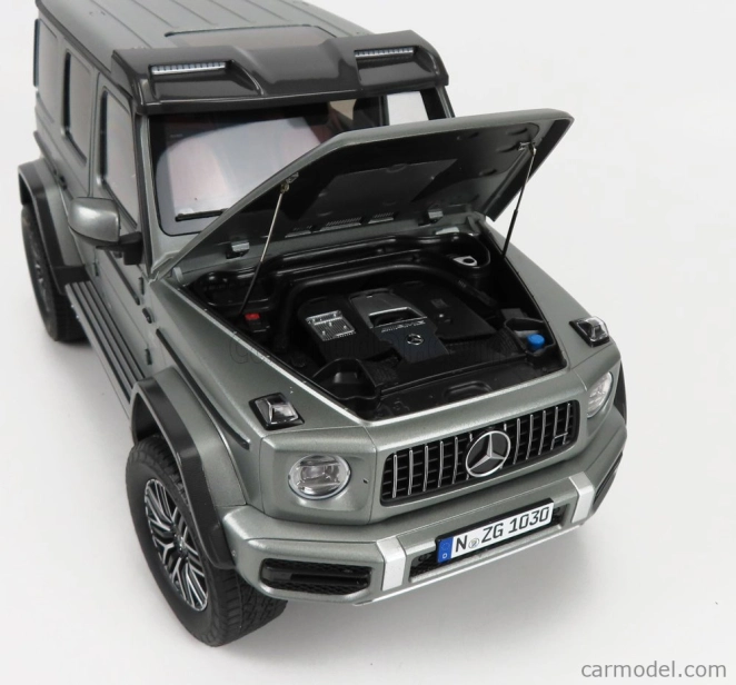 Nzg Mercedes benz G-class 4x4² 2022 1:12 Platina Stříbro Met