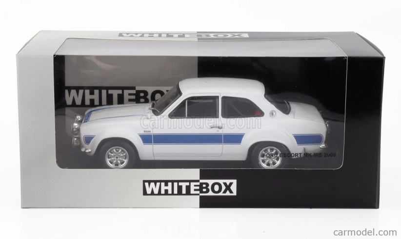 Whitebox Ford england Escort Mki Rs 2000 1973 1:24 Bílá Modrá
