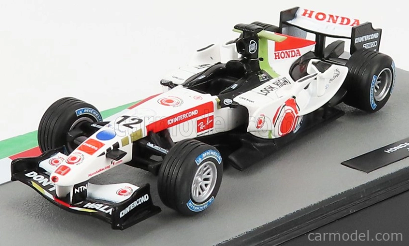 Edicola BAR F1 Ra106 Honda N 12 Season 2006 Jenson Button 1:43 Bílá Červená