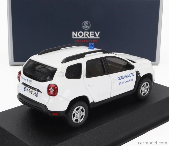Norev Dacia Duster Police Equipe Cynophile 2020 1:43 Biela