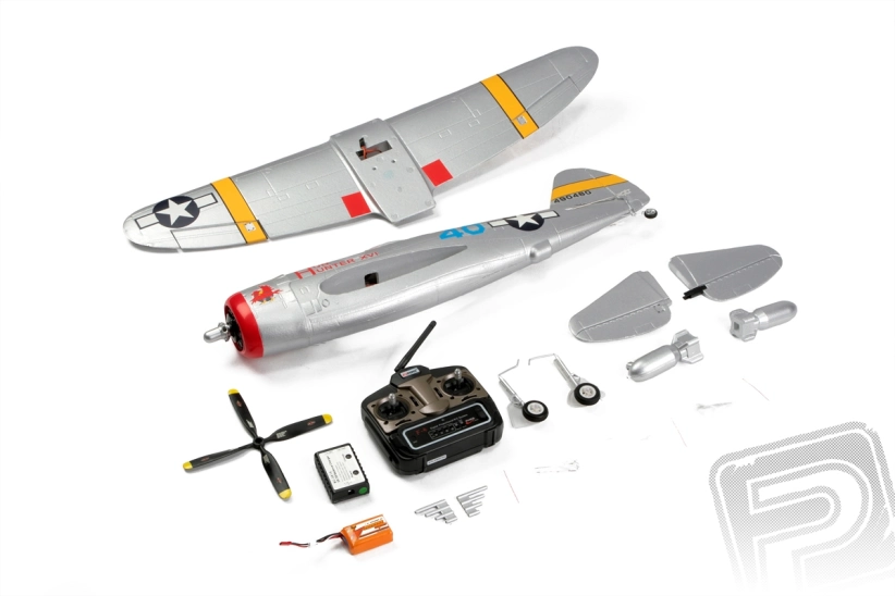 RC lietadlo P-47 Thunderbolt V2 Hunter, mód 1