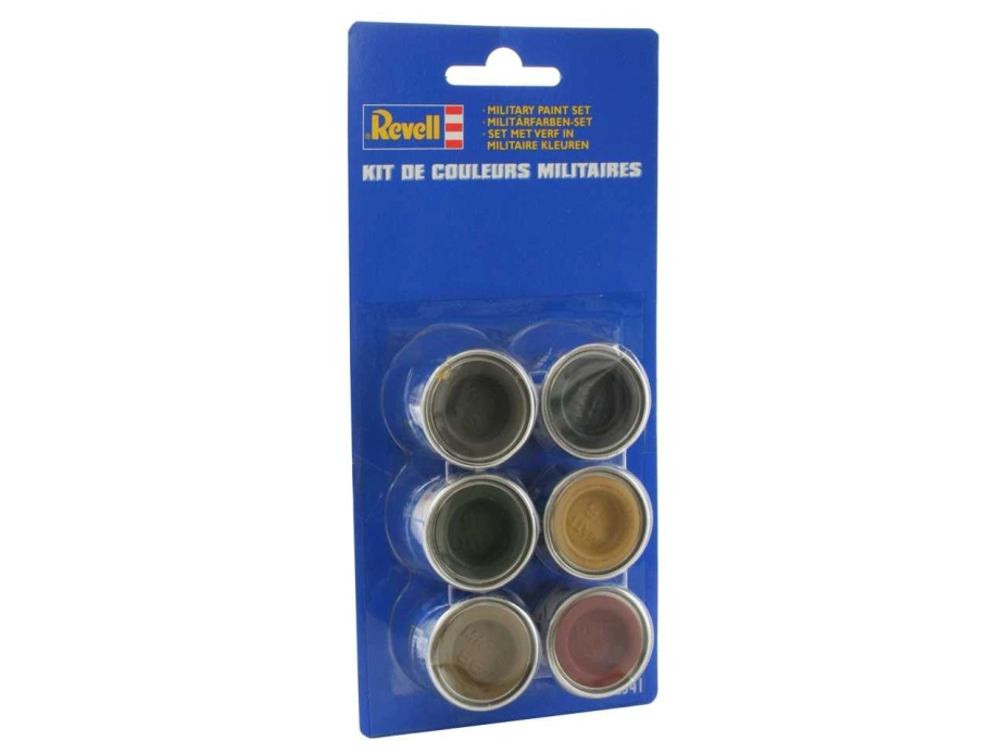 Súprava emailových farieb Revell - Vojenská (6x14ml)