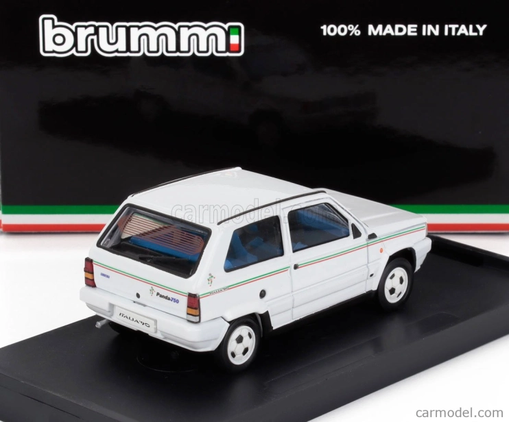 Brumm Fiat Panda 750l Italia '90 1986 1:43 Bílá