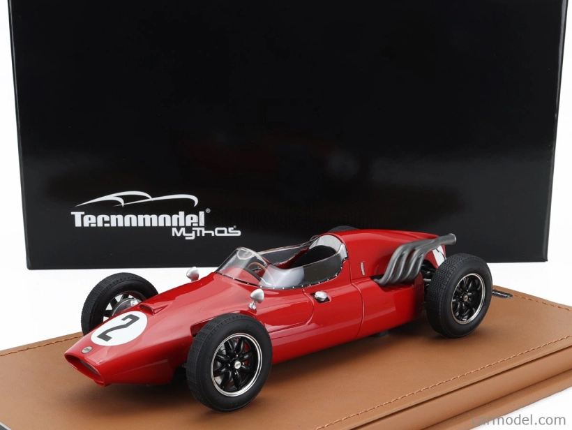 Tecnomodel Cooper F1 T51 N 2 Italy Gp 1960 Giulio Cabianca 1:18 Red