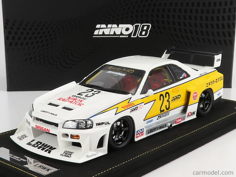 Inno-models Nissan Skyline Gt-r (r34) N 23 1:18, bílá