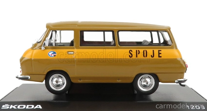 Abrex Škoda 1203 Minibus Poste Spoje 1974 1:43 Hnedožltá