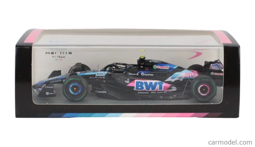 Spark-model Alpine F1 A524 Team Bwt Alpine N 10 Canada Gp 2024 Pierre Gasly 1:43 Černá Modrá Růžová