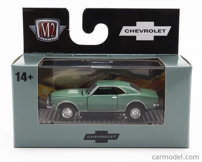 M2-machines Chevrolet Camaro Ss 350 Coupe 1968 1:64 Zelená