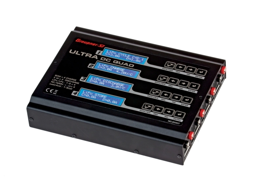 Štvorica nabíjačiek ULTRA DC QUAD 4x 80 W