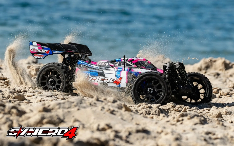 SYNCRO-4 - BUGGY 4WD 3-4S Brushless - RTR - 2026 růžová