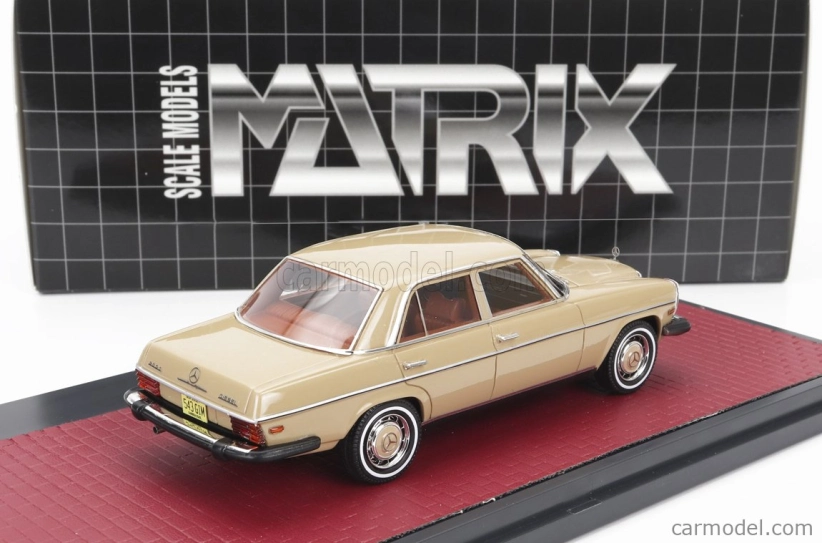 Modely v mierke Matrix Mercedes benz 300d (w115) Usa Version 1976 1:43 Béžová