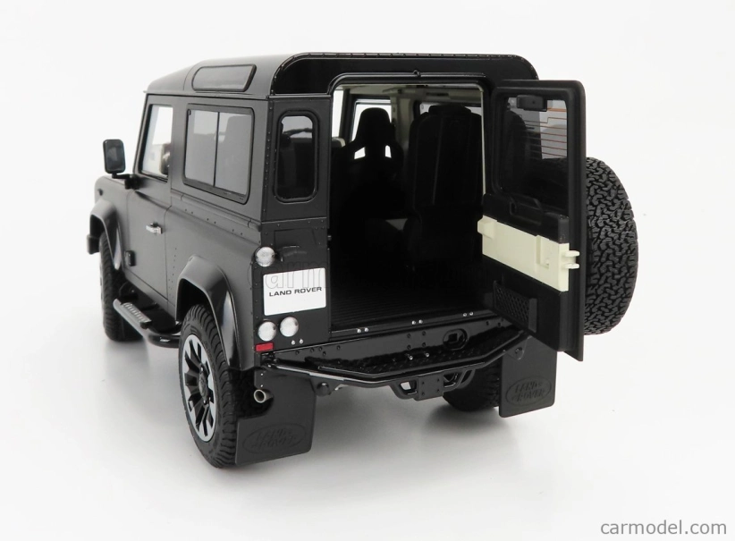Lcd-model Land rover Defender 90 Works V8 70th Edition 2018 1:18 Matt Black