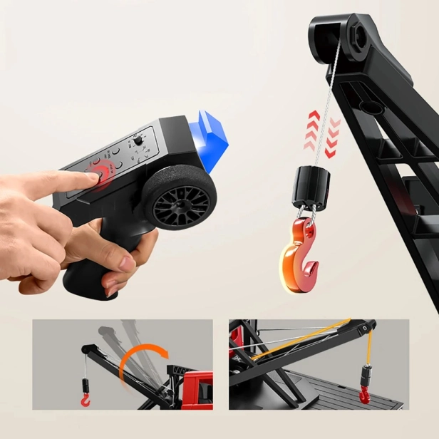 RC auto Land Cruiser Toyota s navijakom, červené | RCprofi.sk