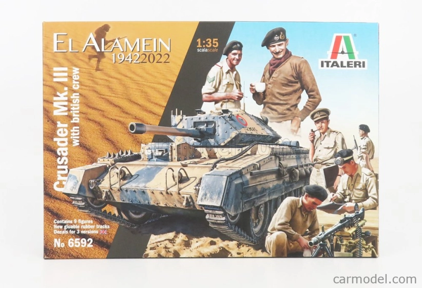 Italeri Crusader Mkiii & British Tank El Alamein With British Crew Tank Military 1942 1:35 /