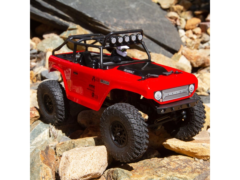 Axial SCX24 Deadbolt 1:24 4WD RTR červená