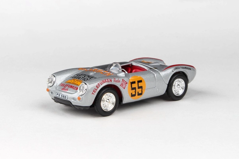Abrex Cararama 1:43 – Porsche 550A – Racing Silver