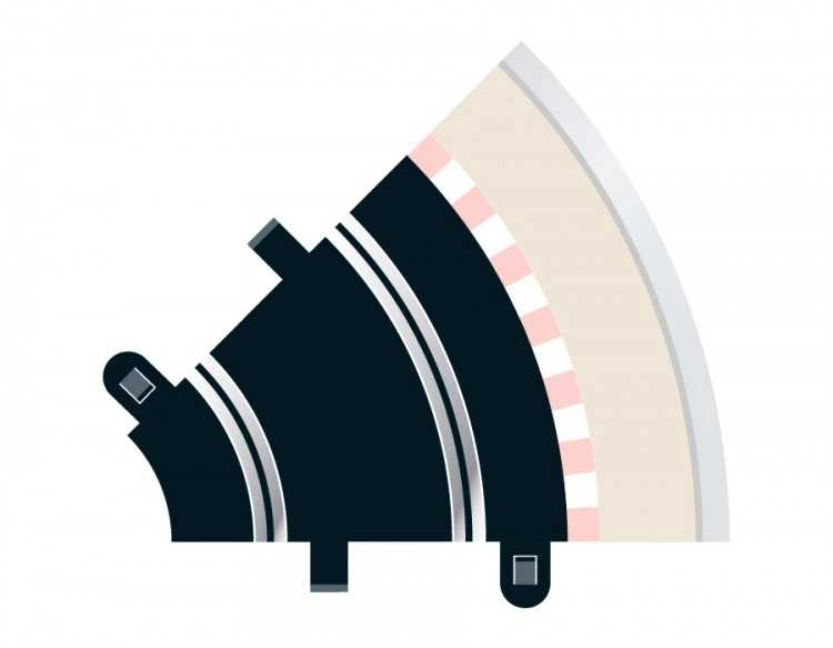 Rozšíření trati SCALEXTRIC C8202 - Radius 1 Curve 45° (2)