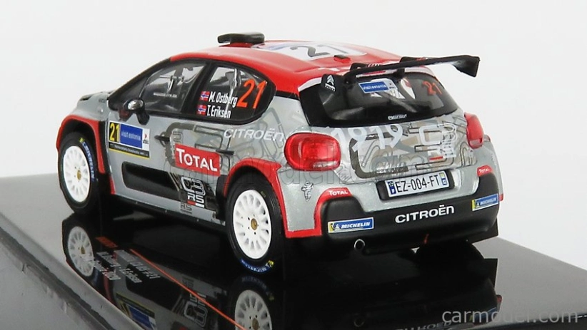 Ixo-models Citroen C3 R5 N 21 Rally Estonia 2020 M.Ostberg - T.Eriksen 1:43