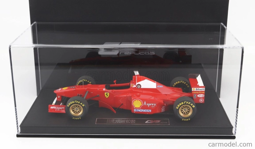 Repliky Ferrari F1 F310b Team Scuderia Ferrari Marlboro N 6 Canada Gp 1997 Eddie Irvine - Con Vetrina - s vitrínou 1:18 červená biela