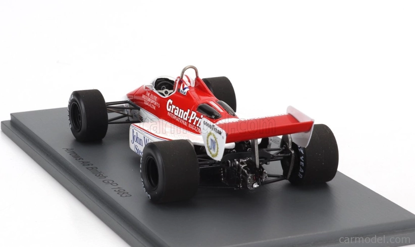 Spark-model Arrows F1 A6 N 29 English Gp 1983 Marc Surer 1:43 Biela červená