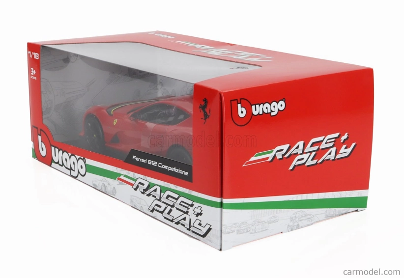 Bburago Ferrari 812 Competizione 2021 1:18 Rosso Corsa – červená