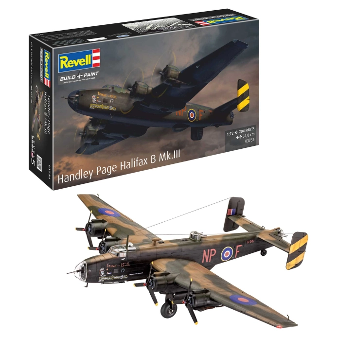 Plastic ModelKit lietadlo 03756 - Handley Page Halifax B Mk.III (1:72)