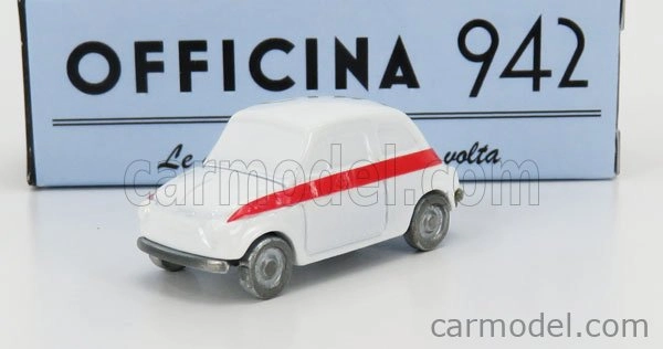 Officina-942 Fiat 500 Sport 1958 1:76 bielo-červená