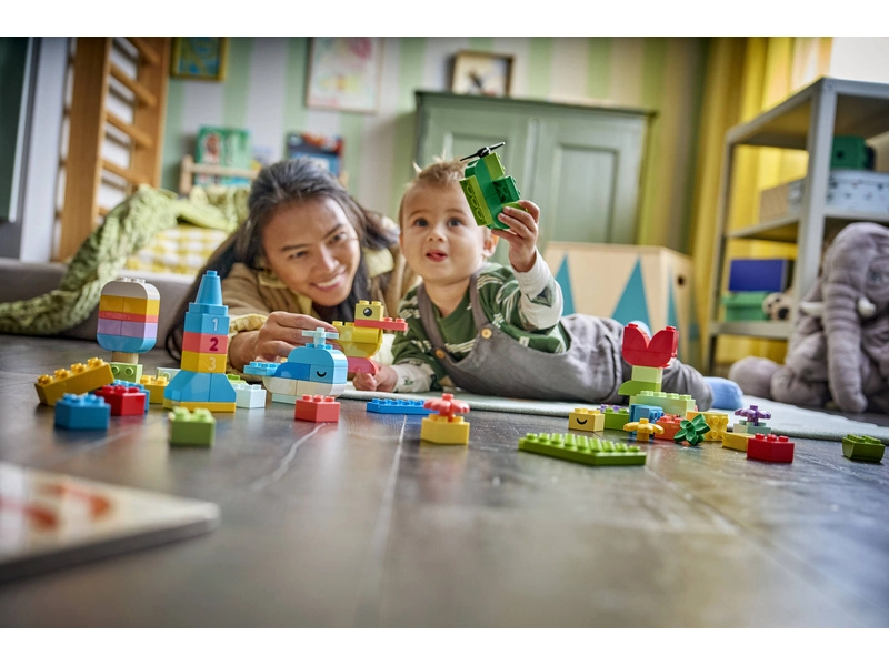 LEGO DUPLO - Barevný kreativní box s kostkami