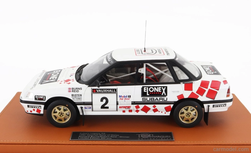 Topmarques Subaru Legacy Rs N 2 Winner British Rally 1993 Richard Burns - Robert Reid - Con Vetrina - S vitrínou 1:18 biela