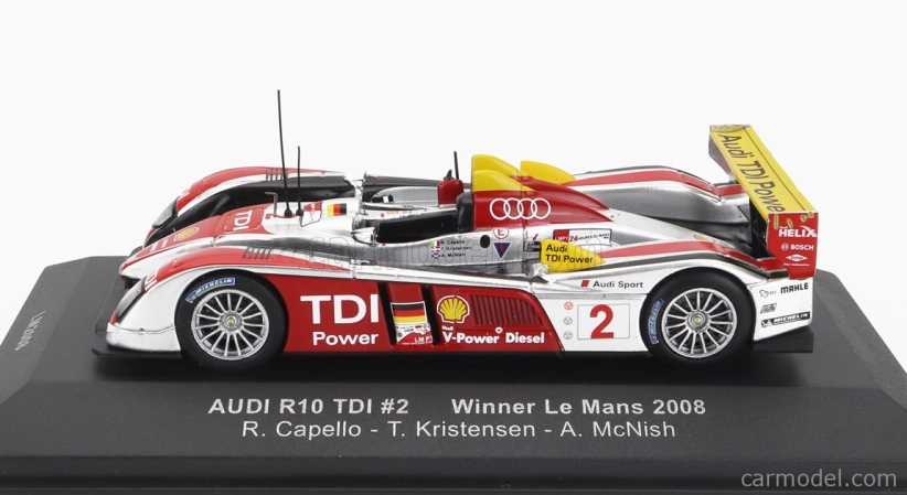 Ixo-models Audi R10 Tdi 5.5l Turbo V12 Team Audi Sport North America N 2 1:43