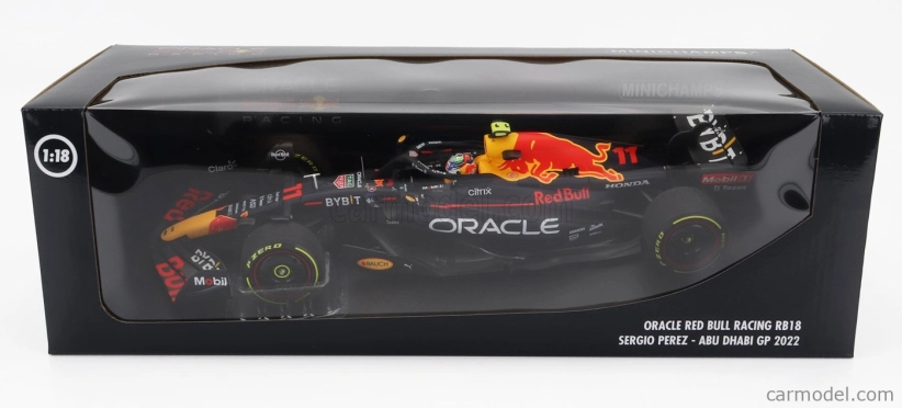 Minichamps Red bull F1 Rb18 Team Oracle Red Bull Racing N 11 1:18, tmavě modrá