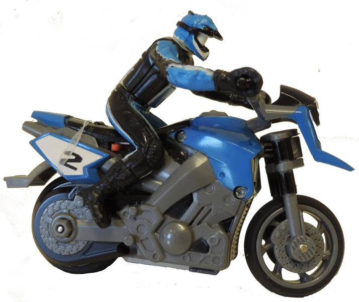 RC mini motocykel 1:43 - modrý