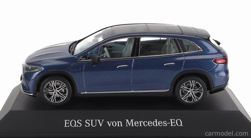 Spark-model Mercedes Benz Eqs Suv (x296) Von Mercedes-eq 2022 1:43 Blue Met