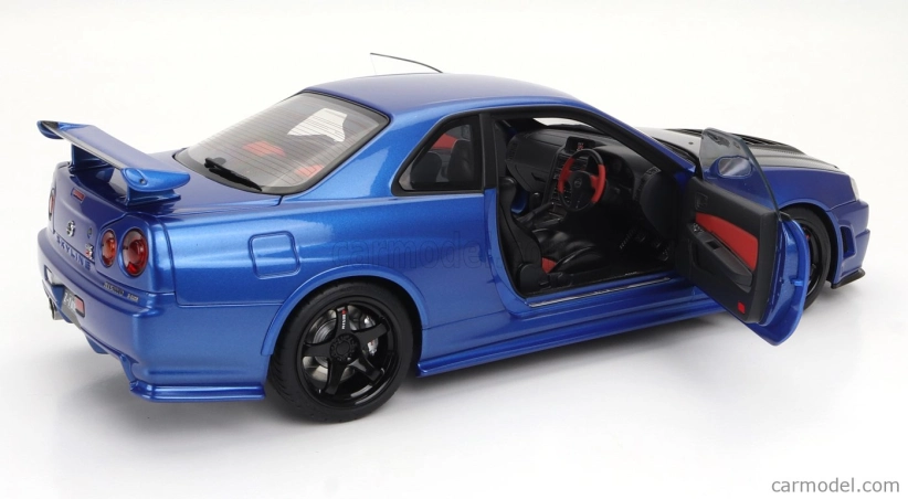 Autoart Nissan Skyline Gt-r (r34) Z-tune 2002 1:18 Bayside Blue Carbon