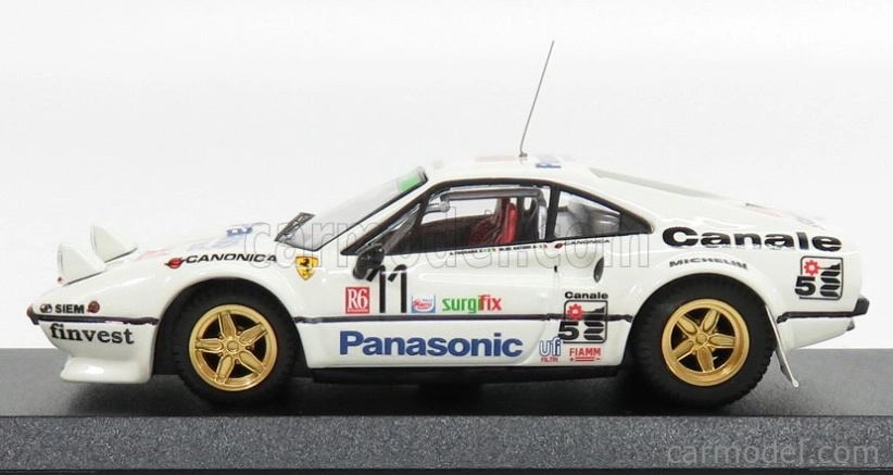 Najlepší model Ferrari 308 Gtb Gr.4 N 11 Winner Rally Del Ciocco 1982 De Antoni - Tognana 1:43 Biela