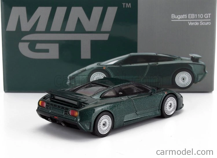 Mini-gt Bugatti Eb110 Gt Lhd 1995 1:64 Zelená