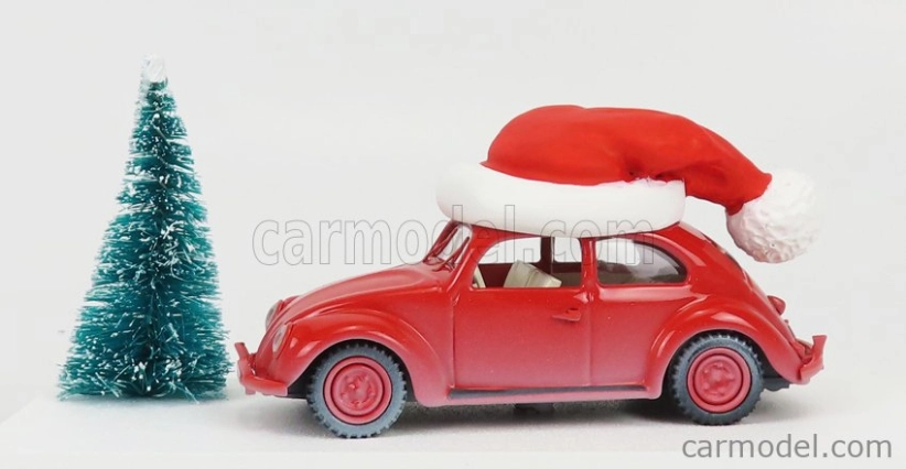 Rio-models Volkswagen Beetle Maggiolino 1958 - Christmas Edition 2022 - Natale 2022 1:43 Red