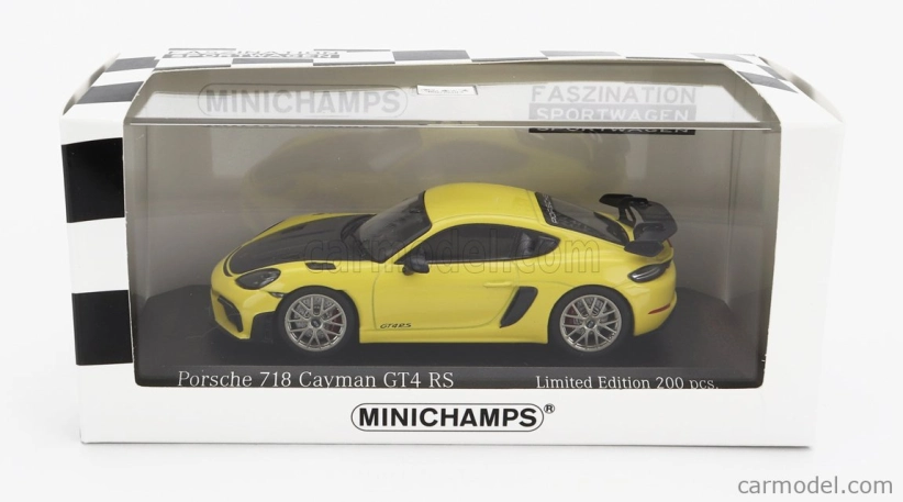 Minichamps Porsche 718 (982) Cayman Gt4 Rs 2021 1:43 žltá