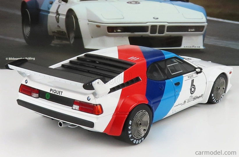 Werk83 BMW M1 Werksdesign N 6 Procar Series 1979 Nelson Piquet 1:18 Biela modrá červená