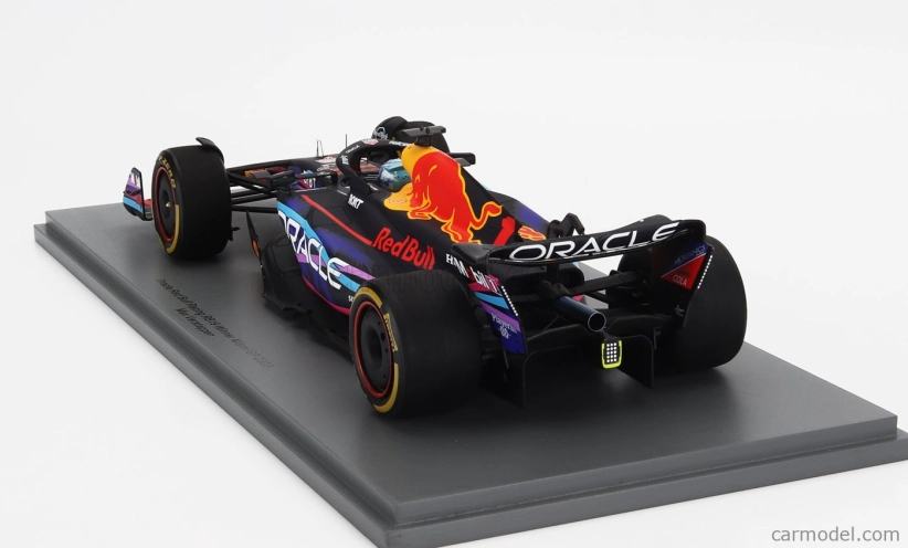 Iskrový model Red bull F1 Rb19 Team Oracle Red Bull Racing N 1 Majster sveta Miami Gp 2023 Max Verstappen 1:18 Matt Blue