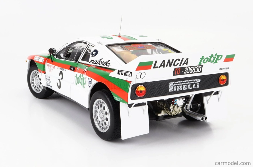 Kyosho Lancia 037 Totip N 3 Rally Isola D'elba 1985 D.Cerrato - G.Cerri 1:18, bílá