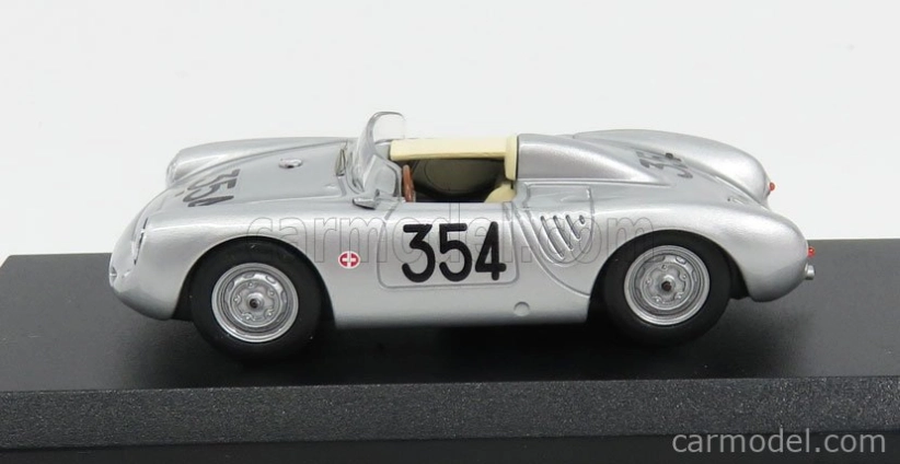 Najlepší model Porsche 550rs Spider N 354 Mille Miglia 1957 Heinz Schiller 1:43 Silver