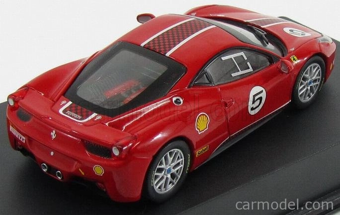 Edicola Ferrari 458 Italia 8c N 5 Challenge 2010 1:43 Rosso Corsa 322 Red